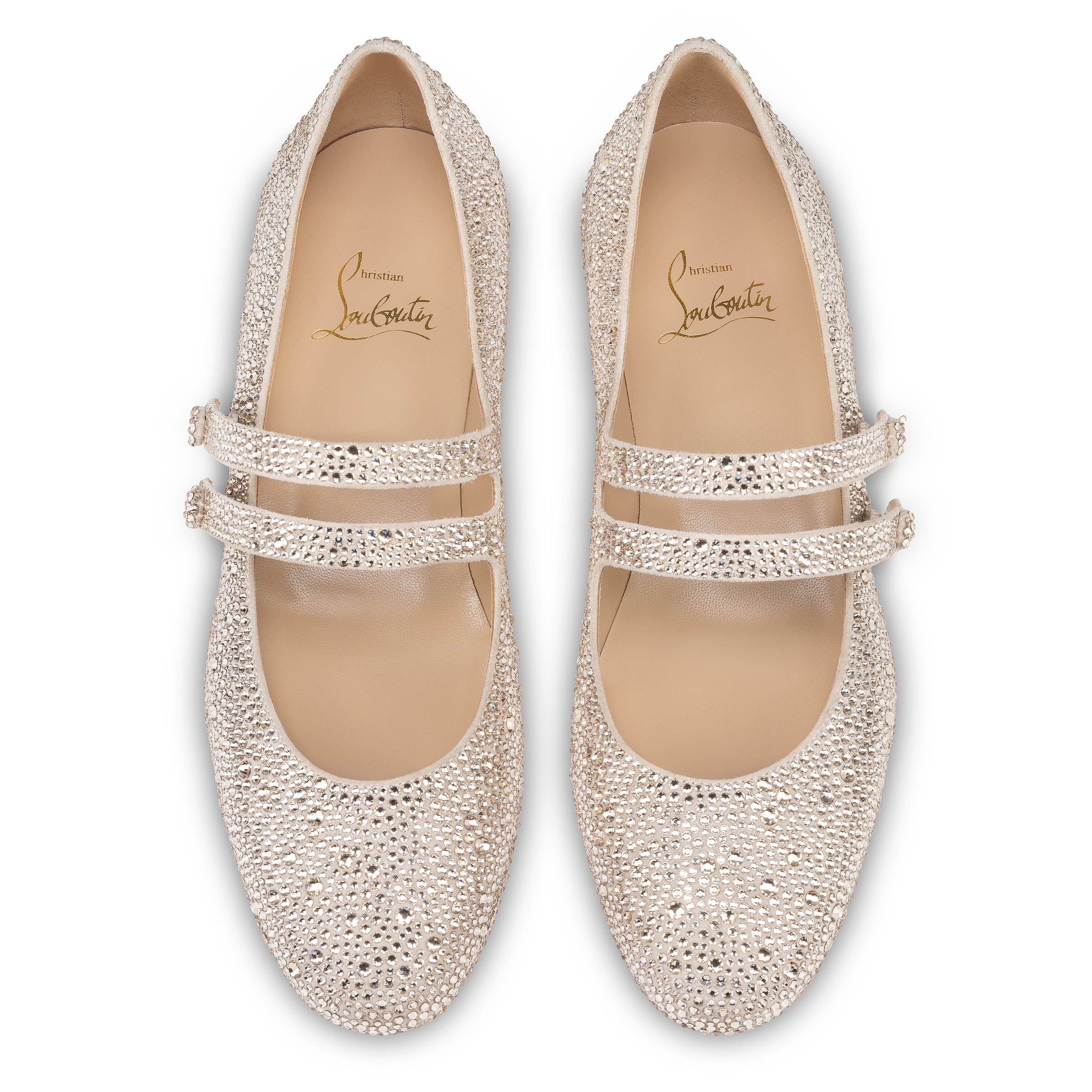 Christian Louboutin Sweet Jane Strass Women Shoes | Color Beige