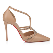 Load image into Gallery viewer, Christian Louboutin Tatooshka Spikes Pump Women Shoes | Color Beige
