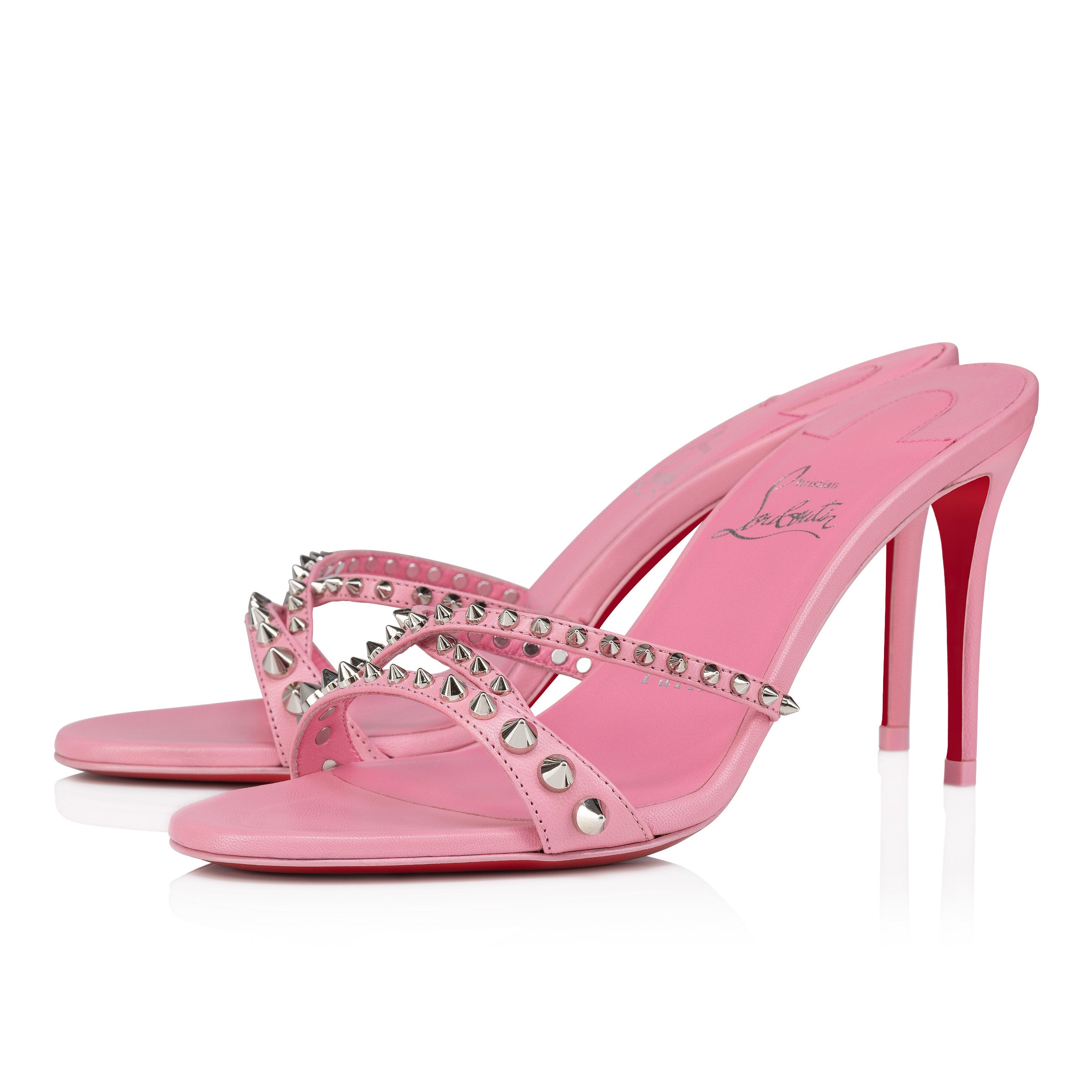 Christian Louboutin Tatoosh Spikes Women Shoes | Color Pink
