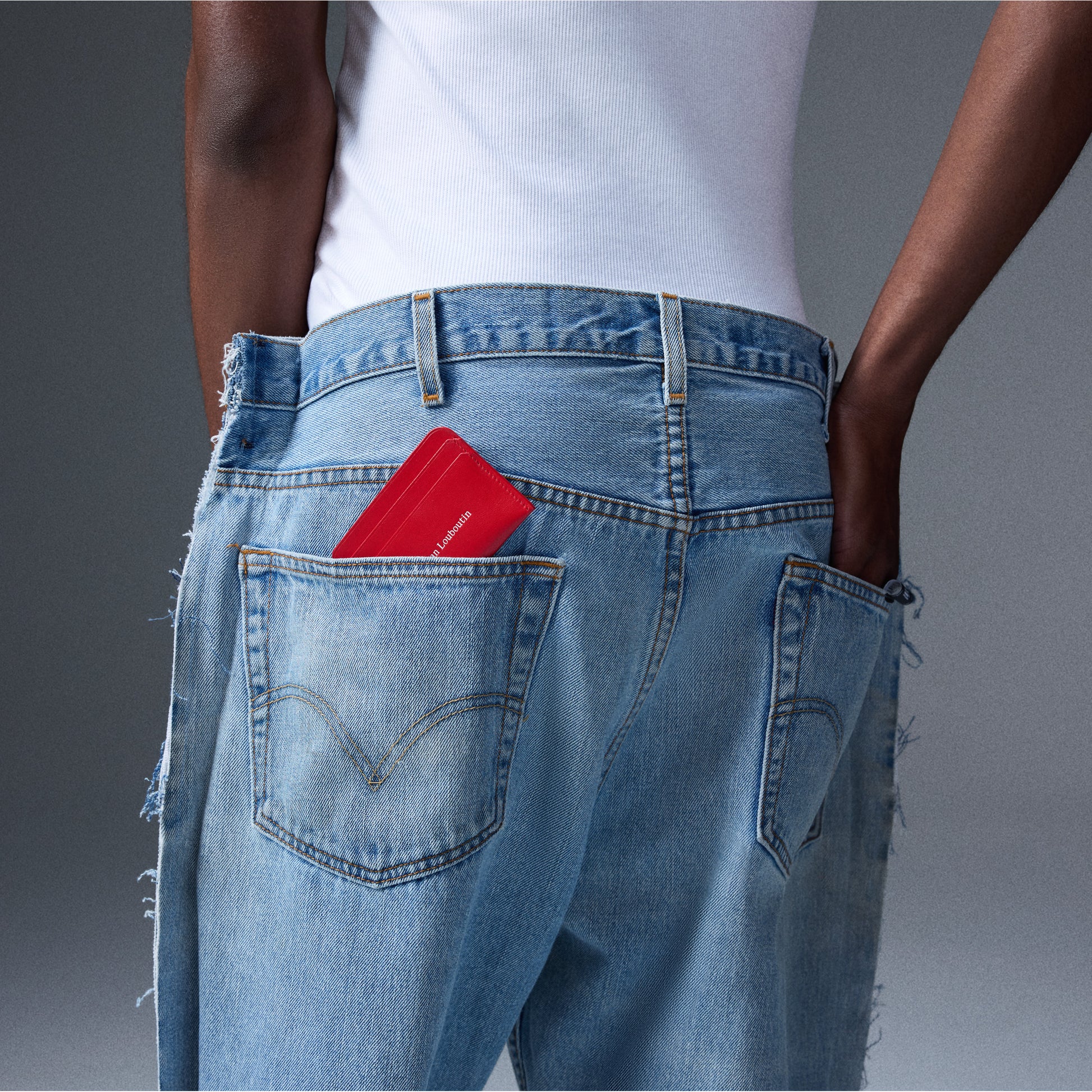 Christian Louboutin The Card Holder Men Accessories | Color Red