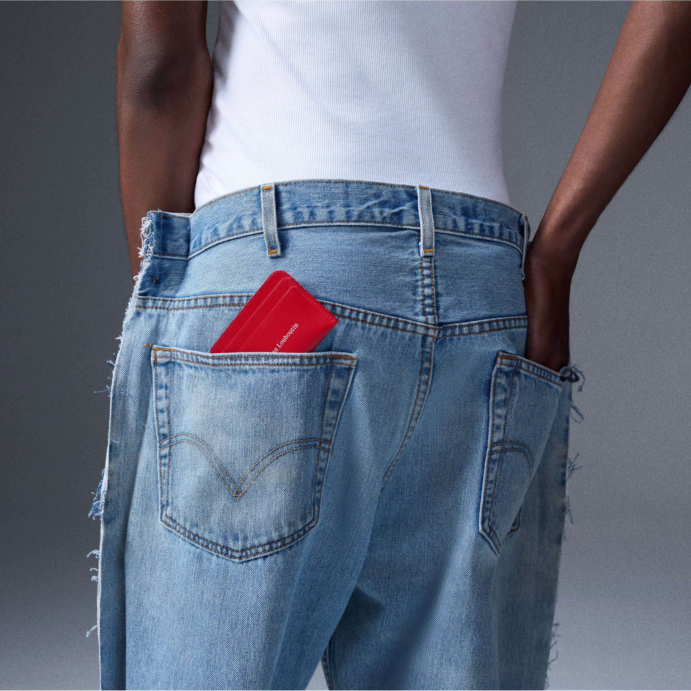 Christian Louboutin The Card Holder Men Accessories | Color Red