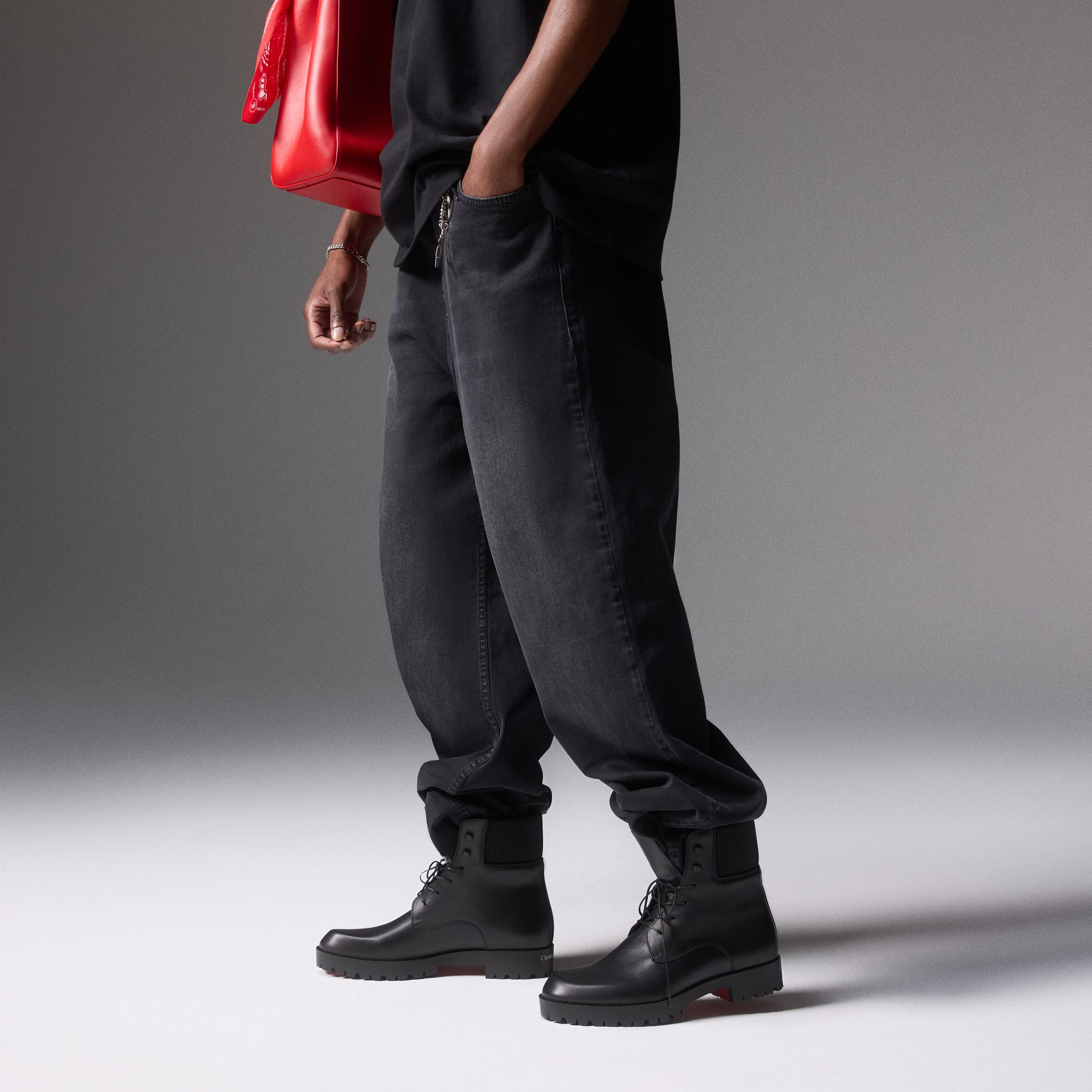 Christian Louboutin Trapman Tct 2 Men Shoes | Color Black