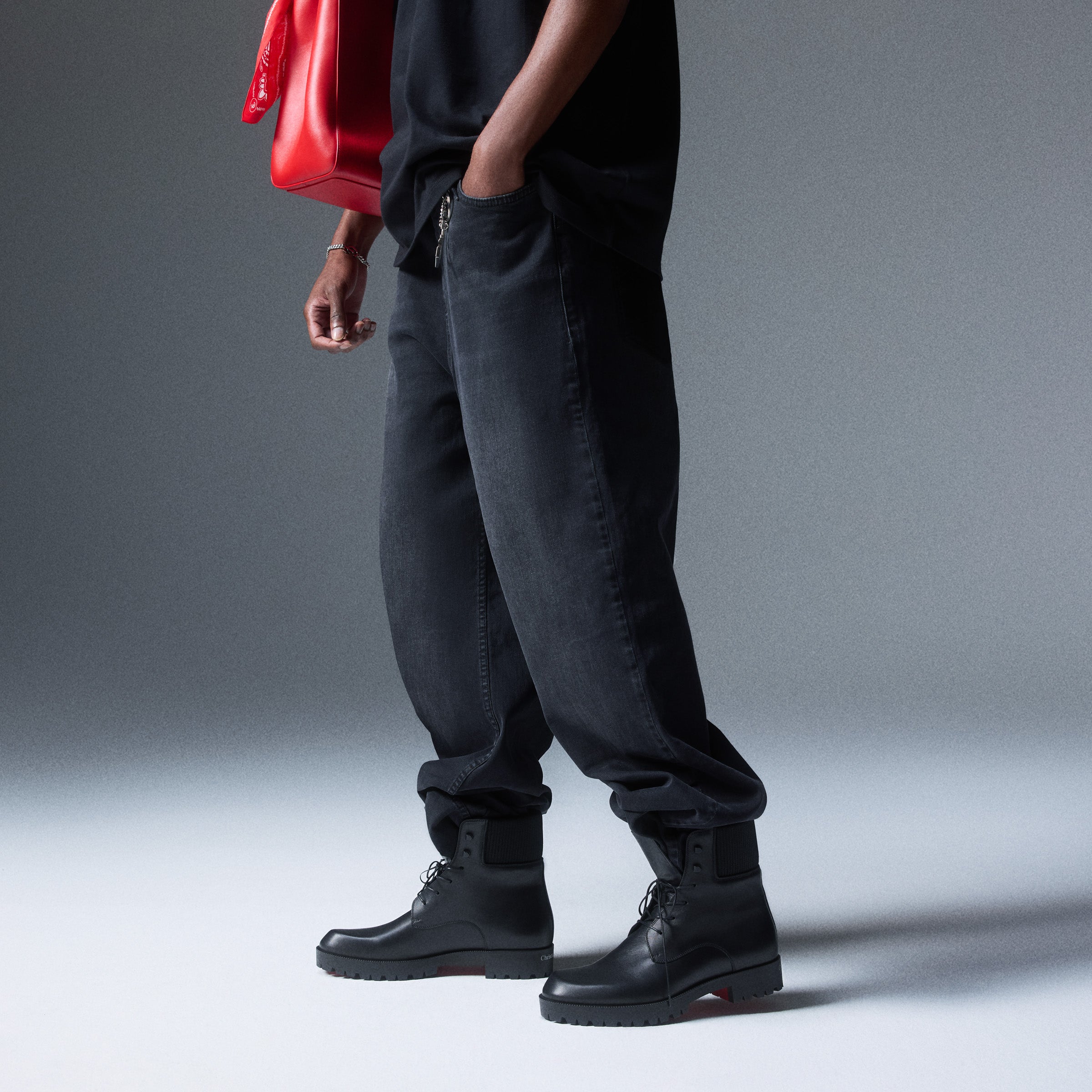 Christian Louboutin Trapman Tct 2 Men Shoes | Color Black