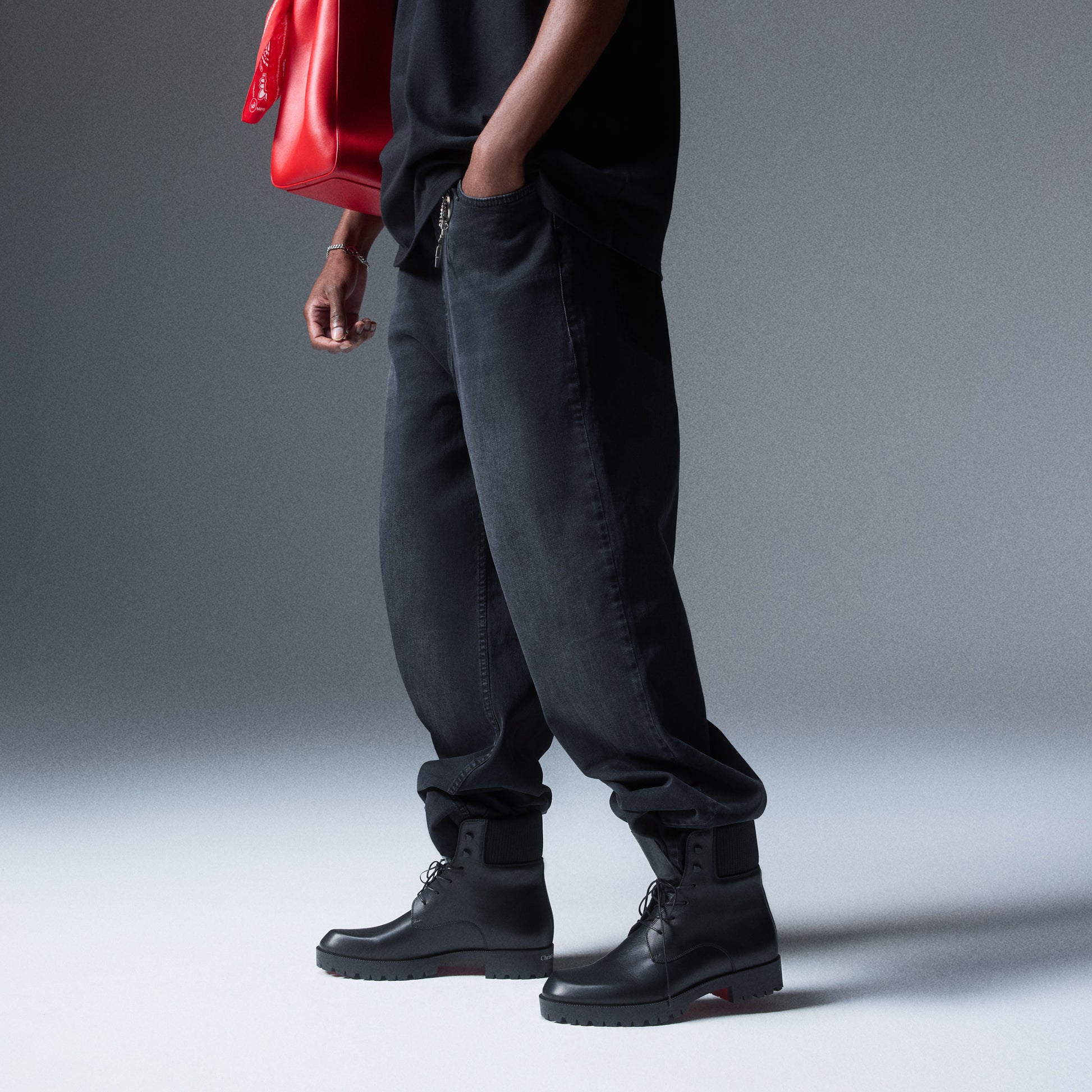 Christian Louboutin Trapman Tct 2 Men Shoes | Color Black