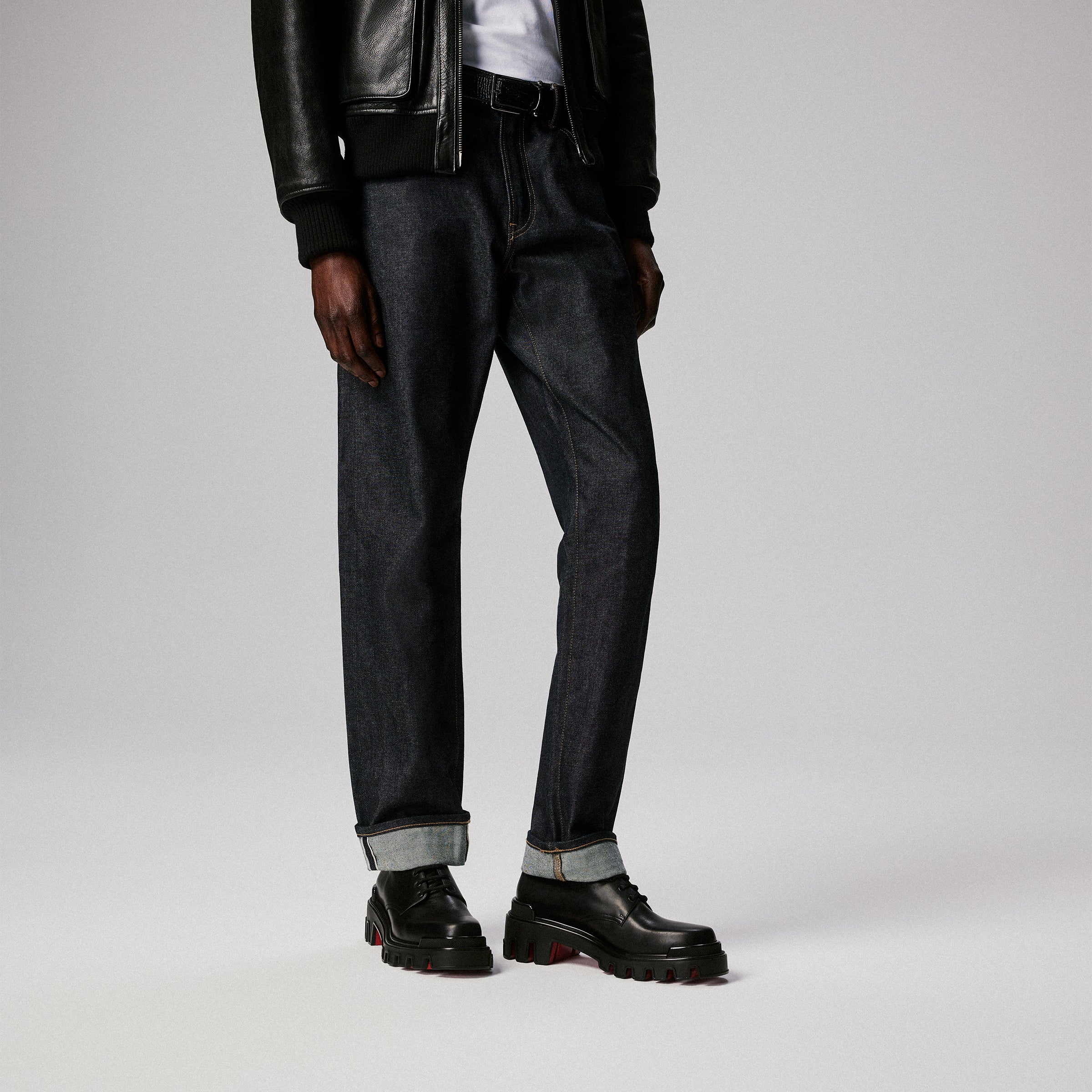 Christian Louboutin Trott Dune Men Shoes | Color Black