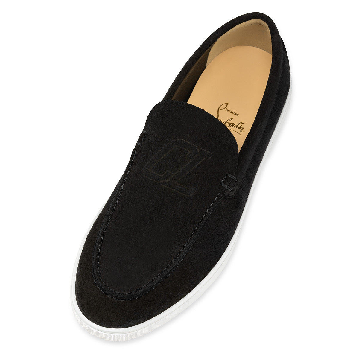 Christian Louboutin Varsiboat Men Shoes | Color Black