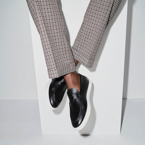 Christian Louboutin Varsiboat Men Shoes | Color Black