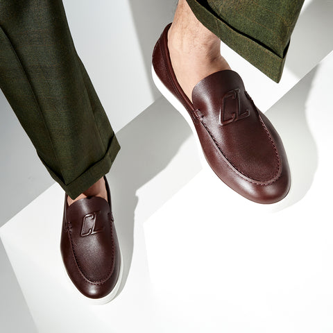 Christian Louboutin Varsiboat Men Shoes | Color Brown