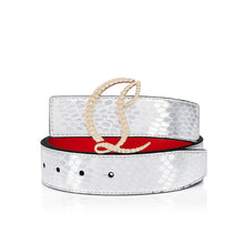 Load image into Gallery viewer, Christian Louboutin Cl Logo Women Belts | Color Silver
