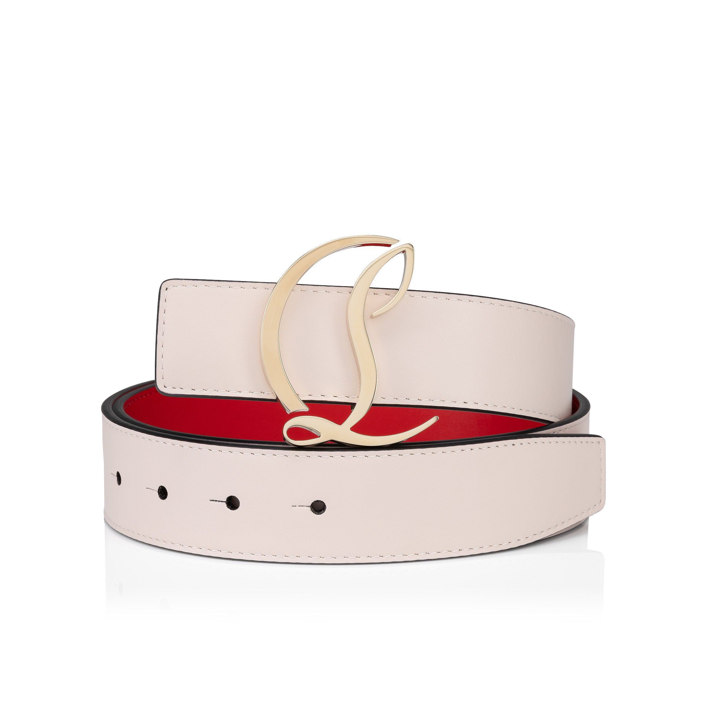 Christian Louboutin Cl Logo Belt Women Belts | Color Beige