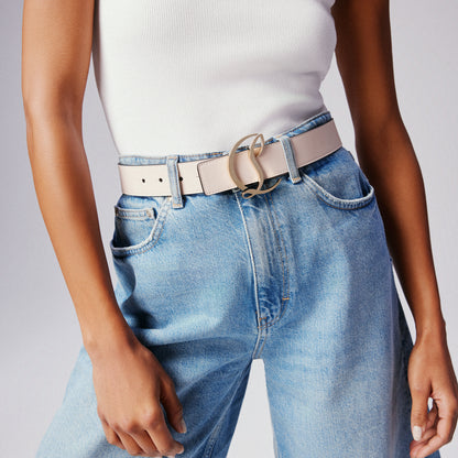 Christian Louboutin Cl Logo Belt Women Belts | Color Beige