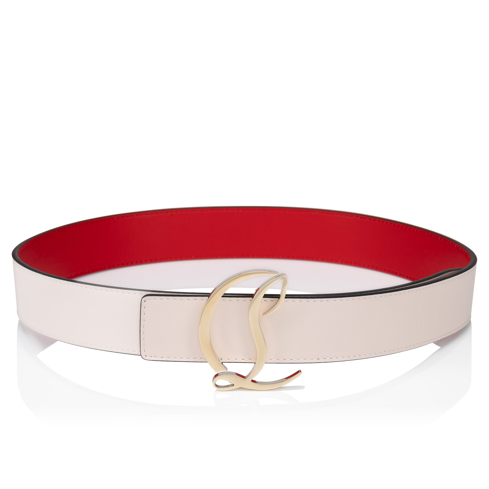 Christian Louboutin Cl Logo Belt Women Belts | Color Beige