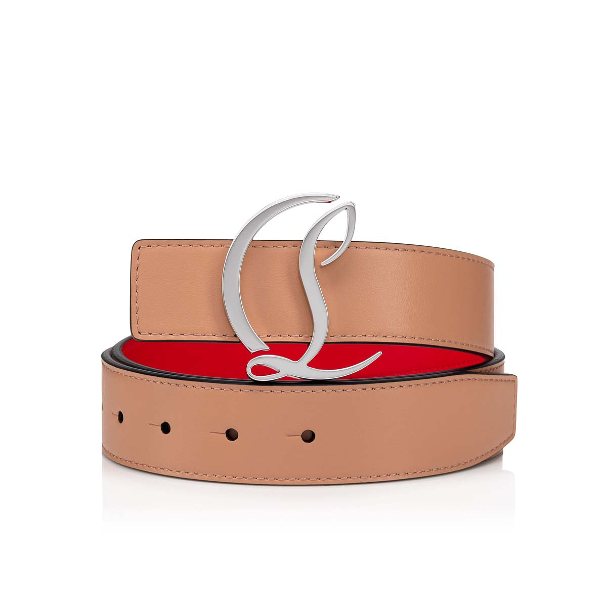 Christian Louboutin Cl Logo Women Belts | Color Beige