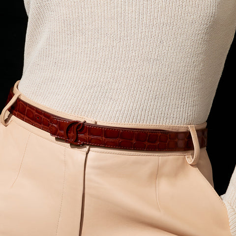 Christian Louboutin Cl Logo Women Belts | Color Brown