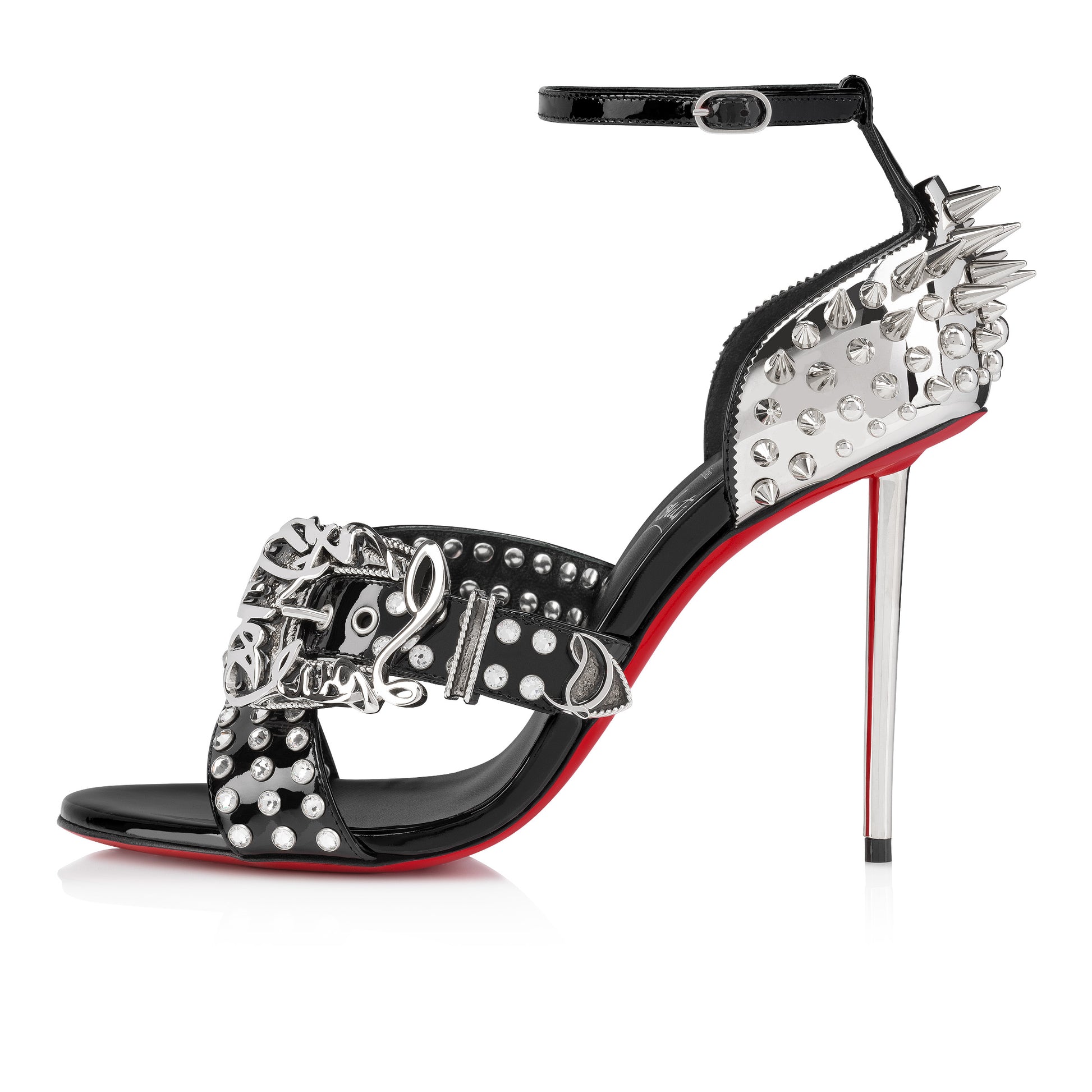 Christian Louboutin Wosandal Pic Women Shoes | Color Black