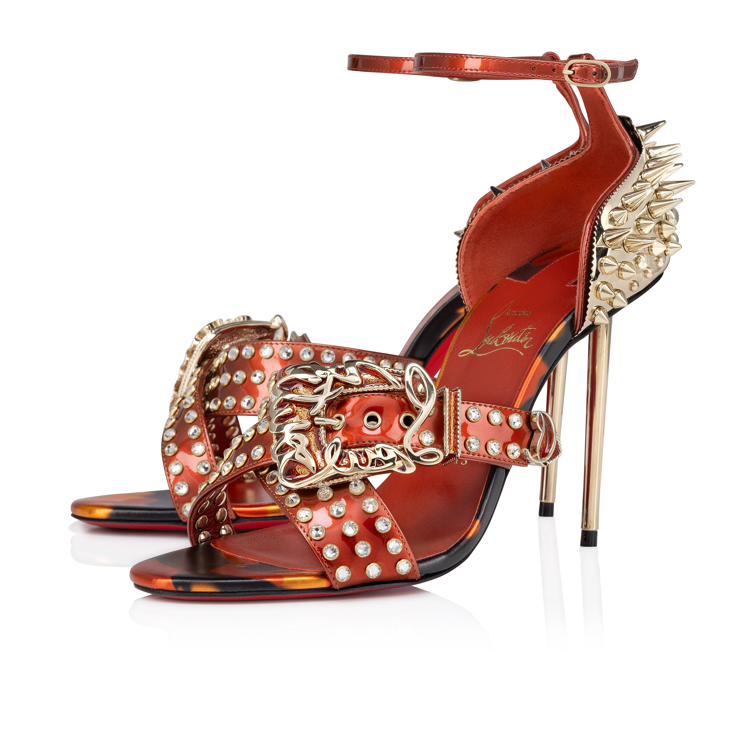 Christian Louboutin Wosandal Pic Women Shoes | Color Red