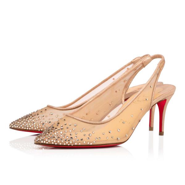 Christian Louboutin Follies Strass Women Shoes | Color Beige