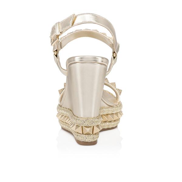 Christian Louboutin Pyraclou Women Shoes | Color Gold