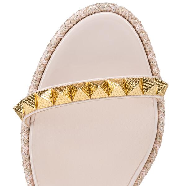 Christian Louboutin Pyraclou Women Shoes | Color Beige