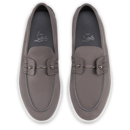 Christian Louboutin Chambeliboat Men Shoes | Color Grey