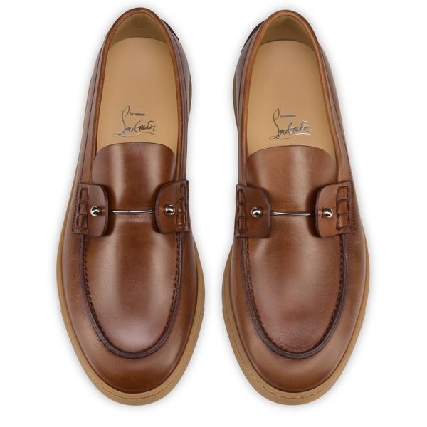 Christian Louboutin Chambeliboat Men Shoes | Color Brown New