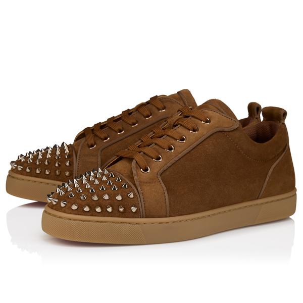 Christian Louboutin Louis Junior Spikes Orlato Men Shoes | Color Brown_new