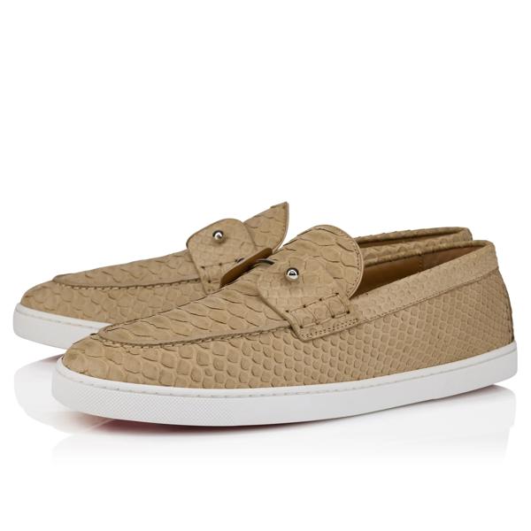 Christian Louboutin Chambeliboat Men Shoes | Color Beige