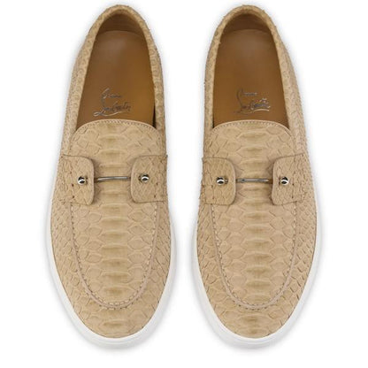 Christian Louboutin Chambeliboat Men Shoes | Color Beige