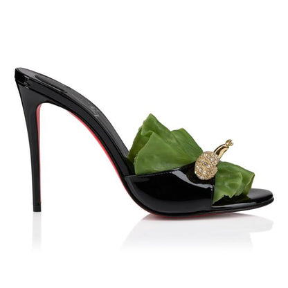Christian Louboutin Einsnail On The Feet Mule Women Shoes | Color Black