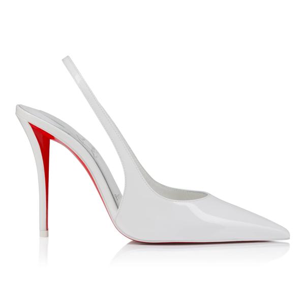 Christian Louboutin Miss Z Sling Back Women Shoes | Color White