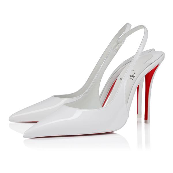 Christian Louboutin Miss Z Sling Back Women Shoes | Color White