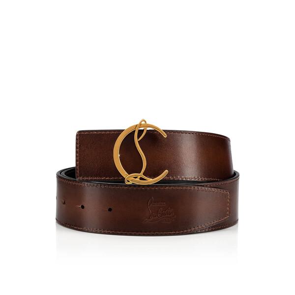 Christian Louboutin M Cl Logo Men Belts | Color Brown New