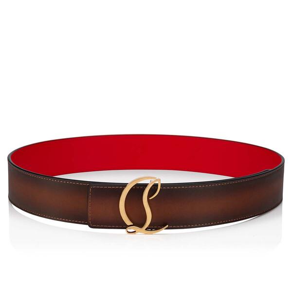 Christian Louboutin M Cl Logo Men Belts | Color Brown New