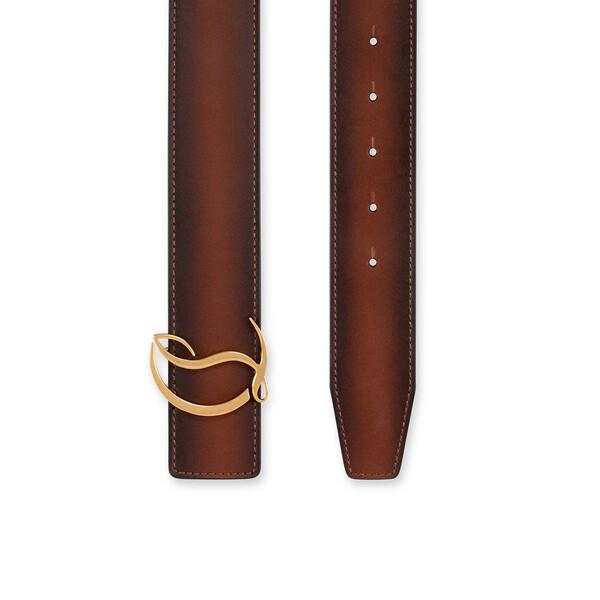 Christian Louboutin M Cl Logo Men Belts | Color Brown New