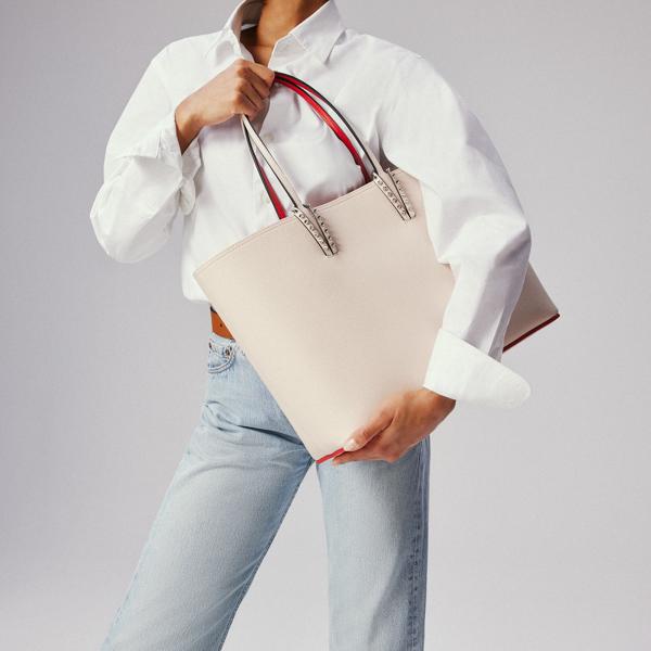 Christian Louboutin Cabata Large Women Bags | Color Beige