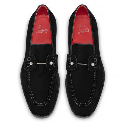 Christian Louboutin Chambelimoc Night Strass Men Shoes | Color Black