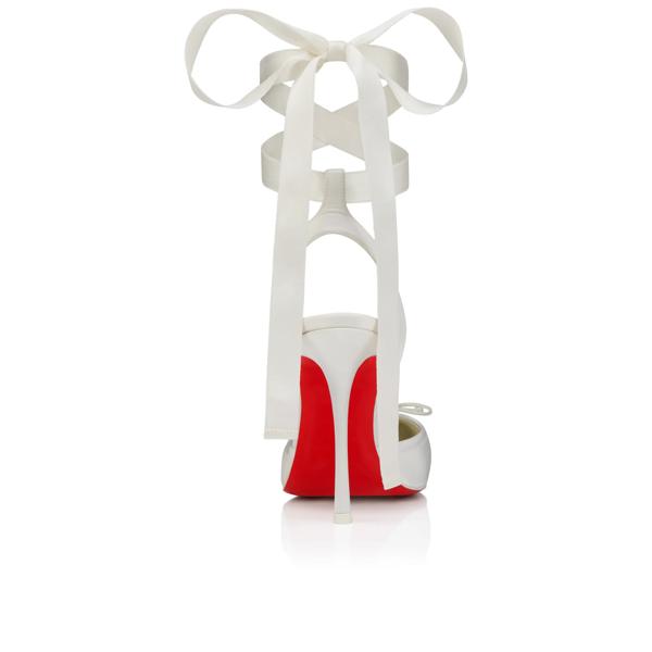 Christian Louboutin Cassia Lace Up Women Shoes | Color White