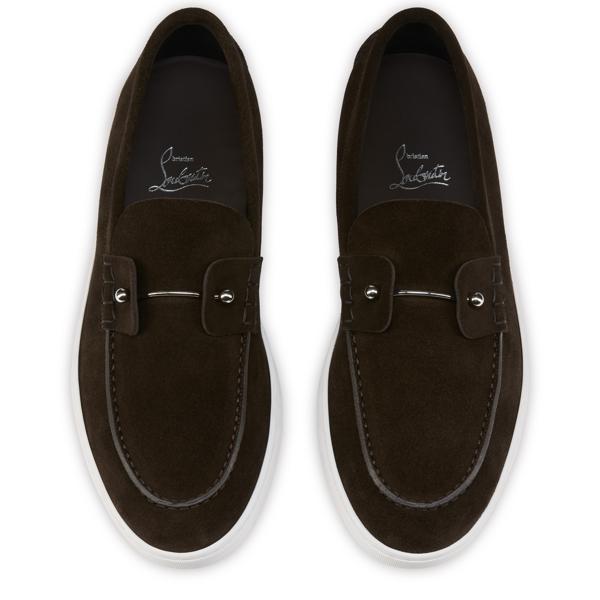 Christian Louboutin Chambeliboat Men Shoes | Color Brown New