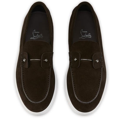 Christian Louboutin Chambeliboat Men Shoes | Color Brown New