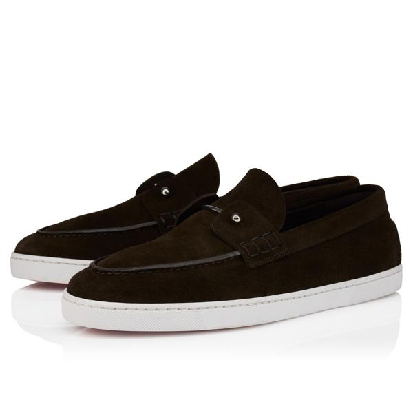 Christian Louboutin Chambeliboat Men Shoes | Color Brown New
