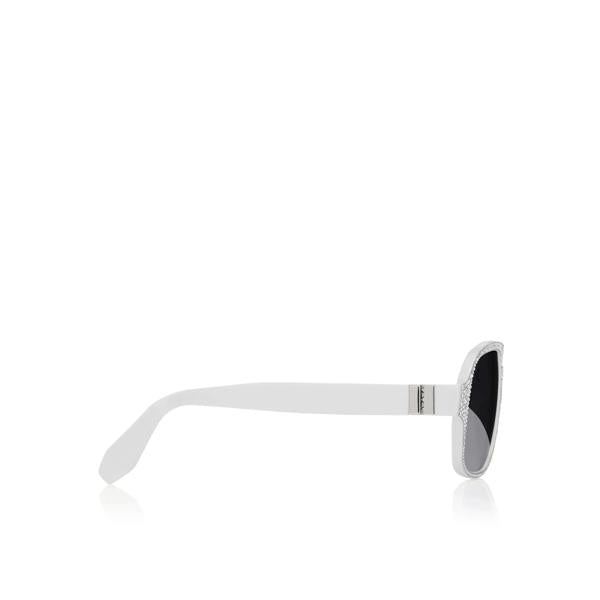 Christian Louboutin Diamond Roller Lb0032 Men Eyewear | Color White
