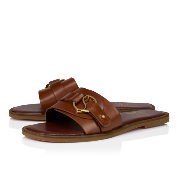 Christian Louboutin Her In Roma Mule Women Shoes | Color Brown_new