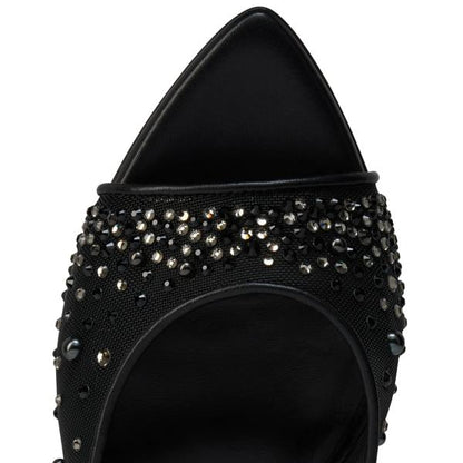Christian Louboutin Miss Z Mule Degrastrass Perla Women Shoes | Color Black