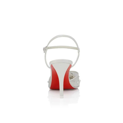 Christian Louboutin Miss Z Riviera Strass Women Shoes | Color White