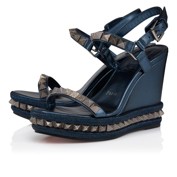 Christian Louboutin Pyra Clou Women Shoes | Color New_blue