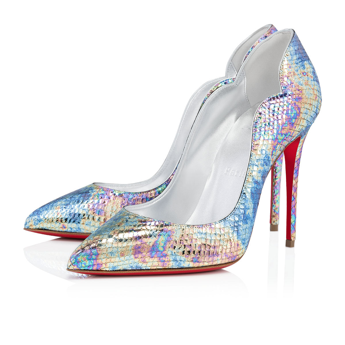 Christian Louboutin Hot Chick Women Shoes | Color Silver