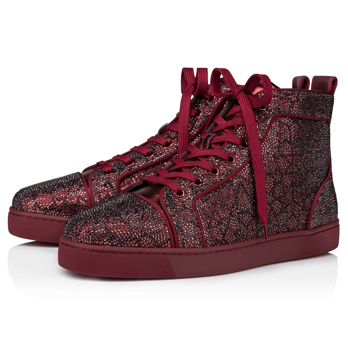 Christian Louboutin Louis Strass Moucharabieh Men Shoes | Color Red