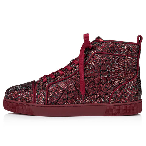 Christian Louboutin Louis Strass Moucharabieh Men Shoes | Color Red