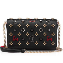 Load image into Gallery viewer, Christian Louboutin Paloma Clutch Women Bags | Calf Leather | Color Black

